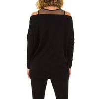Damen Pullover von Moewy Gr. one size - black