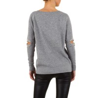 Damen Pullover von Moewy Gr. one size - grey
