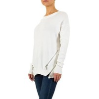 Damen Pullover von Moewy Gr. one size - white
