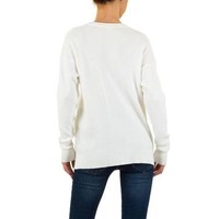 Damen Pullover von Moewy Gr. one size - white