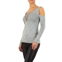 Damen Pullover von Moewy Gr. one size - grey