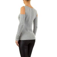 Damen Pullover von Moewy Gr. one size - grey