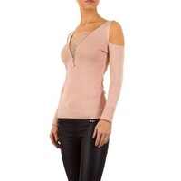 Damen Pullover von Moewy Gr. one size - rose