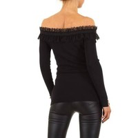 Damen Pullover von Moewy Gr. one size - black