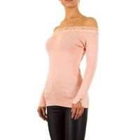 Damen Pullover von Moewy Gr. one size - rose