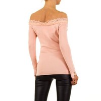 Damen Pullover von Moewy Gr. one size - rose