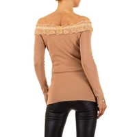 Damen Pullover von Moewy Gr. one size - apricot