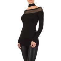 Damen Pullover von Moewy Gr. one size - black