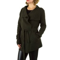 Damen Strickjacke von Shk Paris Gr. one size - khaki