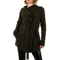 Damen Strickjacke von Shk Paris Gr. one size - khaki