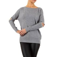 Damen Pullover von Moewy Gr. one size - grey