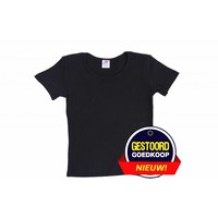 T-shirt meisjes zwart voor kinderen
