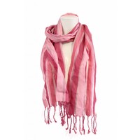 Damen Schal mit rosa Streifen