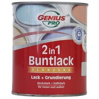 Hoogglans 2 in 1 verf - lichtgrijs - 750 ml