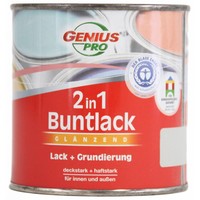 Hoogglans 2 in 1 verf - lichtgrijs - 375 ml