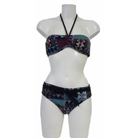 Bandeau bikini met oosters motief