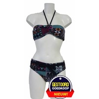 Bandeau bikini met oosters motief