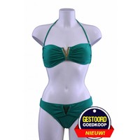 Bikini V-bandeau groen