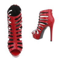Damen Open Schuh - rot