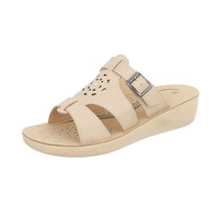 Damen Slipper mit ergonomischer Sohle - beige