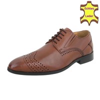 Leder Herren Businessschuhe - tan