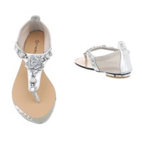 Damen Sandalen - Silber