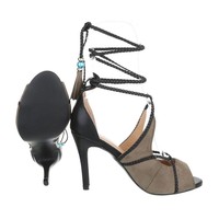 Damen Peeptoe - Khaki
