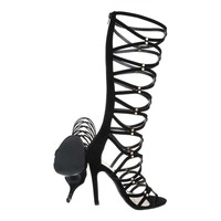 Damen Open Schuh - schwarz