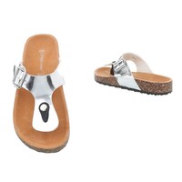 Ladies verstellbarer Pantoffel - Silber
