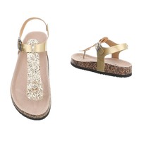 Damen Sandalen - Gold