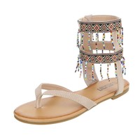 Damen Sandalen - taupe