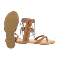 Damen Sandalen - Kamel