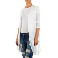 Damen Cardigan Gr. eine Größe - weiß