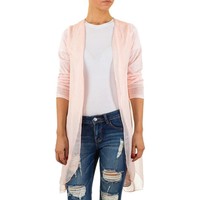 Damen Cardigan Gr. eine Größe - Rosa