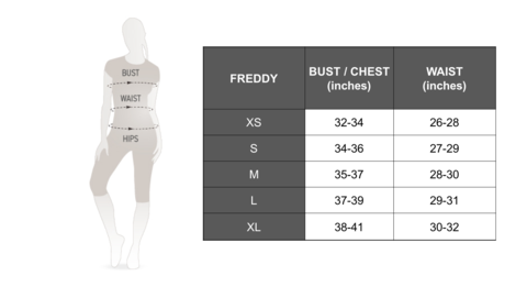 PRO Curve Size Guide - Freddy KSA