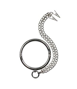 Sinner Gear Metalen Halsband Met Tepelklemmen