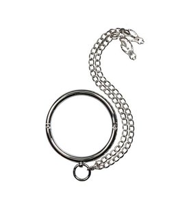 Sinner Gear Metalen Halsband Met Tepelklemmen