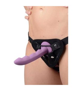 Strap U Strap on met zakje voor vibrator - Zwart