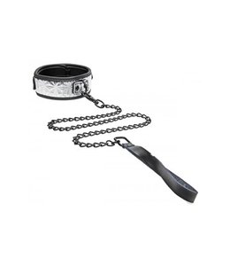 Master Series Halsband Met Riem - Zilverkleurig