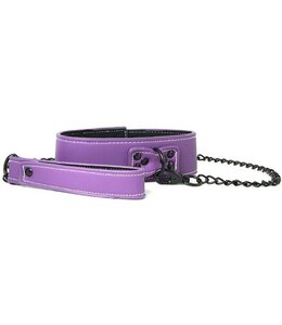 NSNovelties LUST Halsband Met Riem - Paars