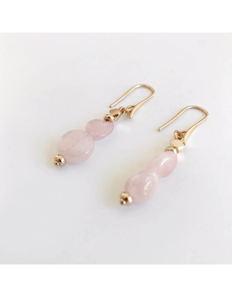 Bcharmd Gabriella Rose Quartz Earrings Escape Boutique Bcharmd Gabriella Rose Quartz Earrings