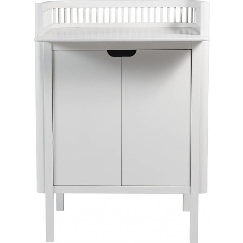 Sebra Sebra changing unit with doors white wood Sebra Sebra changing unit with doors white wood