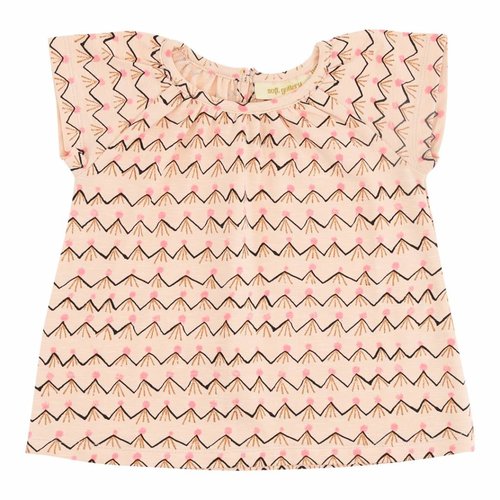 Soft Gallery Baby Olivia Top Scallop Shell AOP Volcano t-shirt pink Soft Gallery Baby Olivia Top Scallop Shell AOP Volcano t-shirt pink