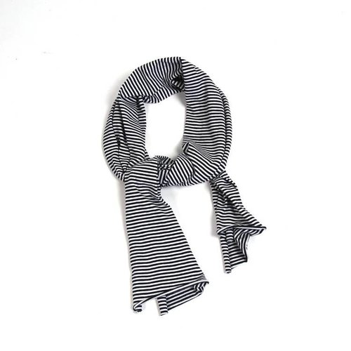MINGO Scarf B/W Stripes black white MINGO Scarf B/W Stripes black white