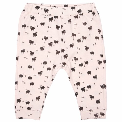 Emile et Ida Jersey harem pant rose all-over Moutons Emile et Ida Jersey harem pant rose all-over Moutons