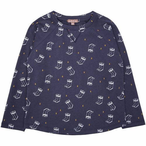 Emile et Ida Tee shirt marine all-over Bottes Emile et Ida Tee shirt marine all-over Bottes