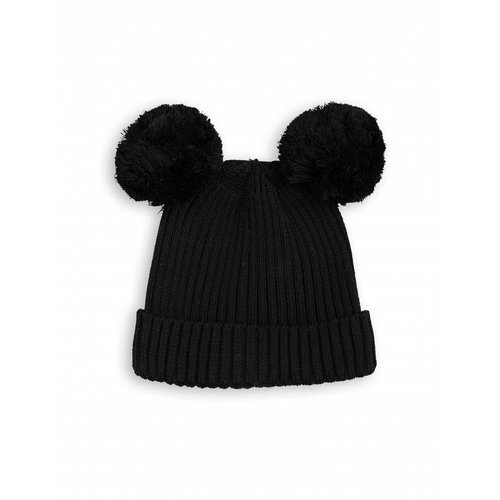 Mini Rodini EAR Hat Black muts Mini Rodini EAR Hat Black muts