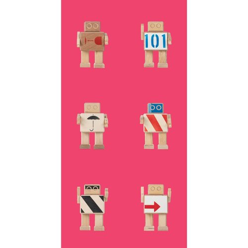 KEK Amsterdam Rijkswachters Robots wallpaper pink KEK Amsterdam Rijkswachters Robots wallpaper pink