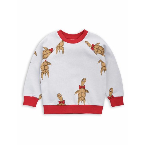 Mini Rodini Turtle Sweatshirt grey trui Mini Rodini Turtle Sweatshirt grey trui