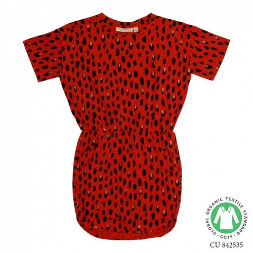 Soft Gallery Clea Dress AOP Pebbles Mega Flame Scarlet Soft Gallery Clea Dress AOP Pebbles Mega Flame Scarlet